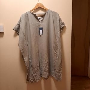 Universal thread linen blend boxy long tunic